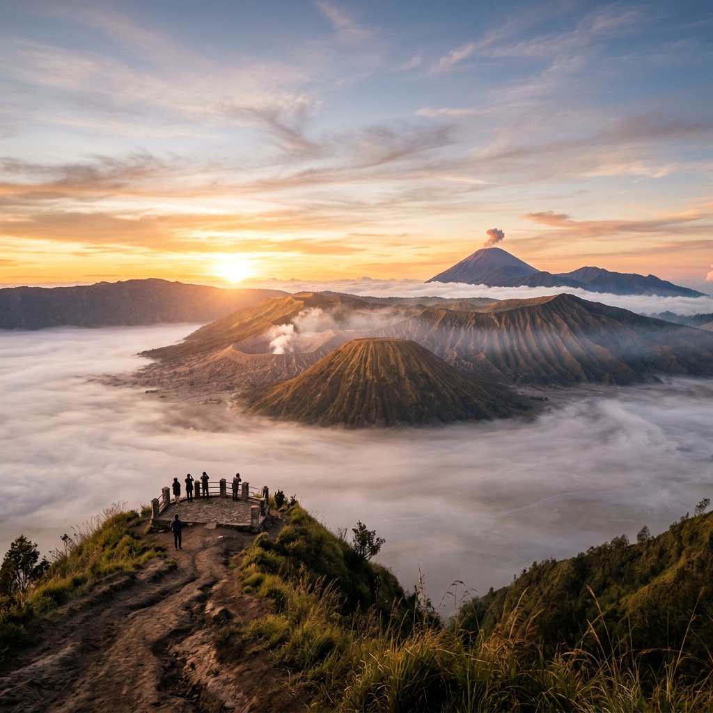 布罗莫火山日出
一次看懂东爪哇的震撼